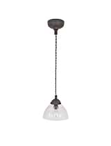 Fovant Glass Pendant Light Small Antique Bronze