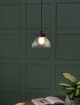 Fovant Glass Pendant Light Small Antique Bronze