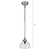 Fovant Glass Pendant Light Small Satin Nickel
