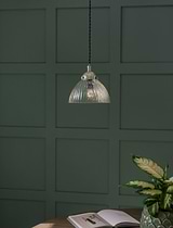 Fovant Glass Pendant Light Small Satin Nickel
