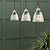 Fovant Glass Triple Pendant Light Satin Nickel