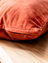Foxcote Cushion 30x50 Rust Velvet
