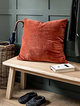 Foxcote Cushion 60x60 Rust Velvet
