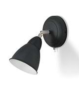 Harlaxton Wall Light Carbon Steel