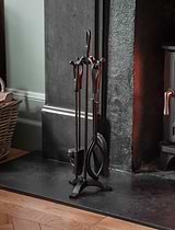 Latton Fireside Tool Set Large Black