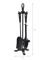Latton Fireside Tool Set Large Black