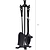 Latton Fireside Tool Set Large Black