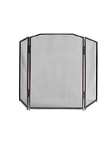 Latton Folding Firescreen Antique Pewter