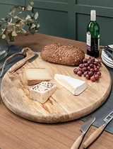 Midford Round Serving Board Large Natural