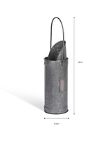 Latton Match Holder Antique Pewter