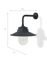 Semington Wall Light Carbon Steel