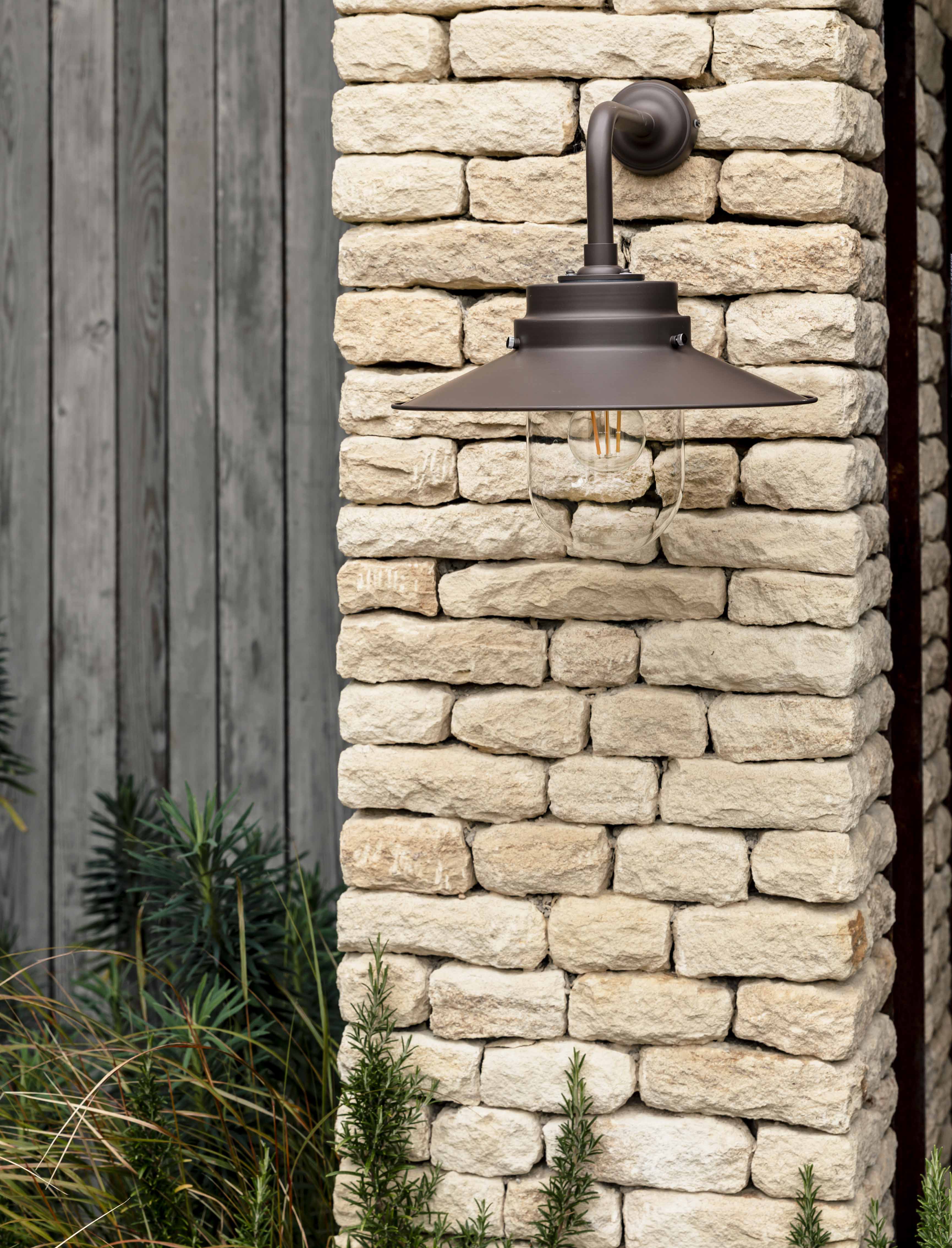Semington Wall Light Steel Coffee Bean