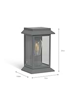 Stourton Wall Light Charcoal Steel