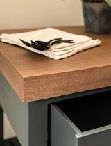 Walcote Butchers Block Forest Green Wood