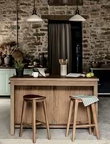 Walcote Kitchen Island Natural Wood