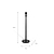 Westcott Candle Stick Medium Black