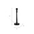 Westcott Candle Stick Small Black