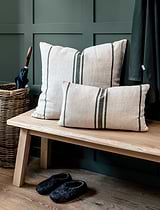 Windrush Stripe Cushion 30x50 Forest Green