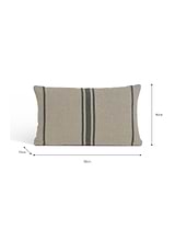 Windrush Stripe Cushion 30x50 Forest Green
