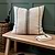 Windrush Stripe Cushion 60x60 Forest Green