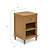 Barton Bedside Table Natural Wood