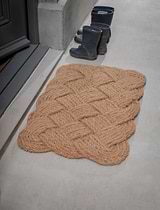 Hempton Lovers Knot Doormat Natural Coir