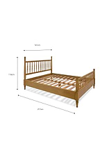 Barton King Bed Natural Wood