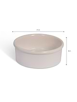 Laverstoke Dog Bowl White