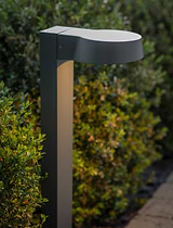Litcham Outdoor Path Light Grey Aluminium