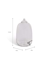 Sunshill Drink Dispenser Clear Glass