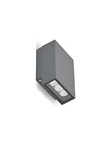 Priors Outdoor Down Light Grey Aluminium