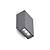 Priors Outdoor Down Light Grey Aluminium