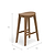 Walcote Bar Stool Natural Wood