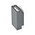 Priors Outdoor Up and Down Light Aluminium