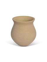 Yalding Fluted Vase Warm Stone