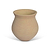 Yalding Fluted Vase Warm Stone