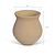 Yalding Fluted Vase Warm Stone