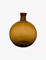 Ambra Vase Glass Brown Large