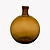Ambra Vase Glass Brown Large