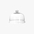 Bella Bell Jar Glass Clear Small