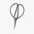Bind Scissors Cast Iron Black Large