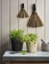 Broom Brush Seagrass Black Large