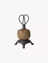 Bind String Holder with Scissor Black Natural Small