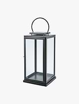 Clinton Lantern Iron Black Large