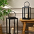 Clinton Lantern Iron Black Medium