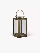 Clinton Lantern Iron Brass Medium