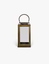 Clinton Lantern Iron Brass Medium