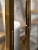 Clinton Lantern Iron Brass Medium
