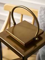 Clinton Lantern Iron Brass Medium