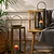 Clinton Lantern Iron Brass Medium